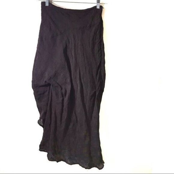 DIGBY’S BOUTIQUE Italian Silk blend Size small Asymmetric skirt Brown - Picture 12 of 12